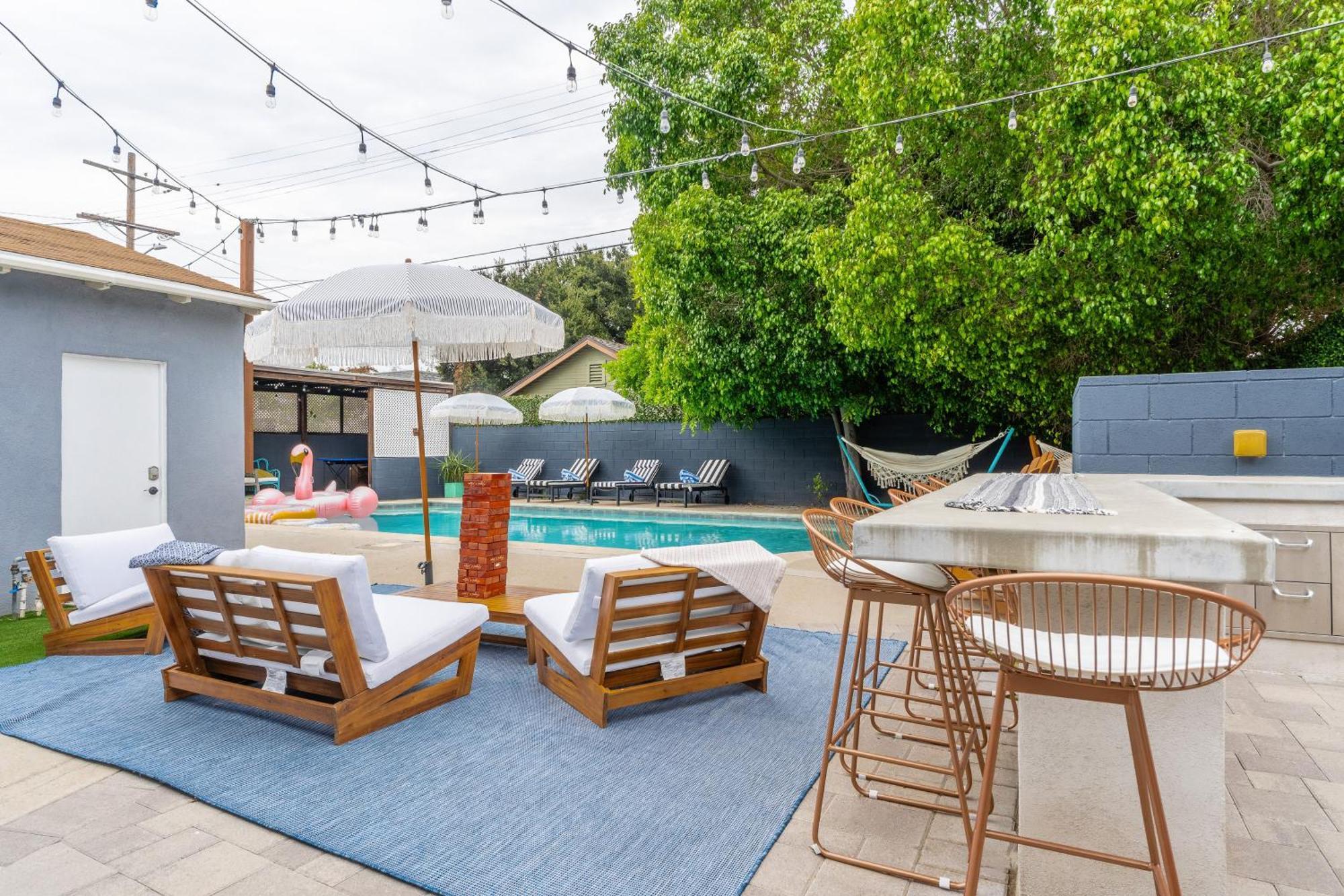Angel&Rose Universal Hollywood Heated Pool House King Bed 洛杉矶 外观 照片