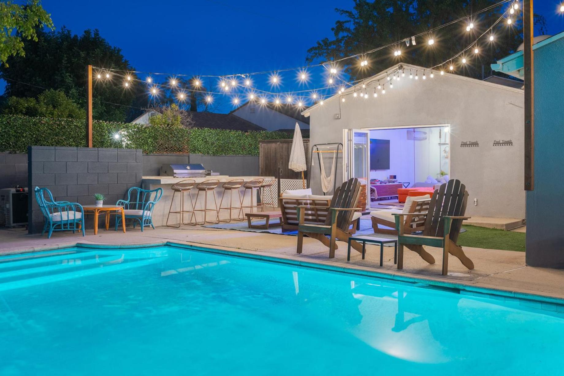 Angel&Rose Universal Hollywood Heated Pool House King Bed 洛杉矶 外观 照片