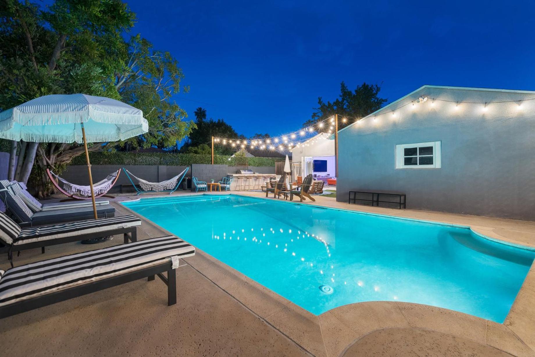 Angel&Rose Universal Hollywood Heated Pool House King Bed 洛杉矶 外观 照片